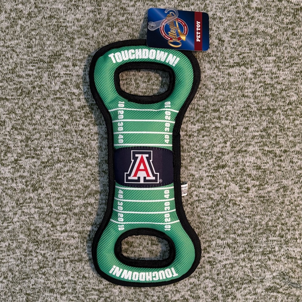 University of Arizona Wildcats football dog toy. New with tags.